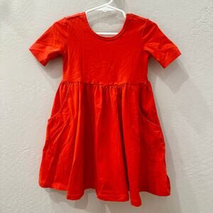 Hanna Andersson Tangy Red Skater Dress